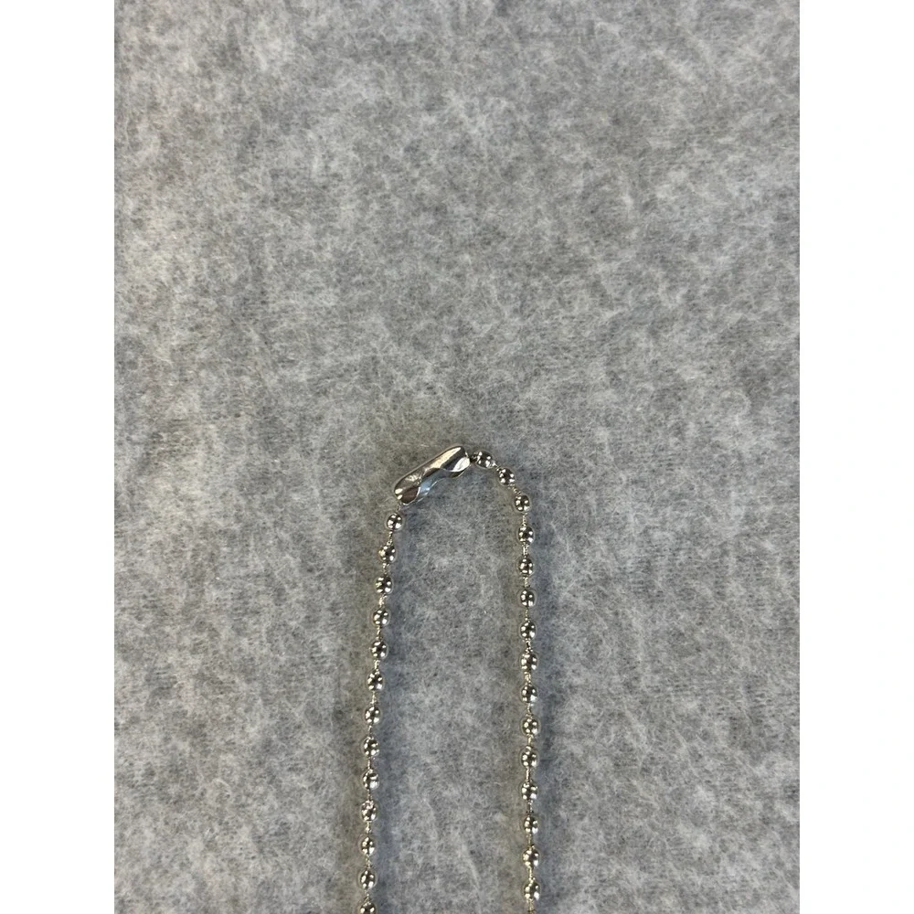 Vintage Whimsigoth Silver Owl Moon Pendant Necklace Long Ball Chain Boho Grunge